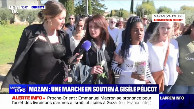 À Mazan, la marche en soutien à Gisèle Pelicot s'est élancée