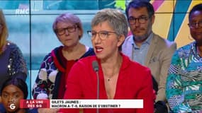 #Giletsjaunes - "@EmmanuelMacron a fait de la calinothérapie". @ZohraBitan #GGRMC