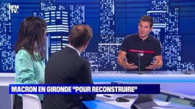 Emmanuel Macron en Gironde: "Pour reconstruire" - 20/07