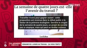 Semaine de 4 jours au travail : ça vous tente ? - 08/10