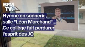 Salle "Léon Marchand", hymne des Jeux en sonnerie... Ce collège de Villeurbanne fait perdurer l'esprit des JO