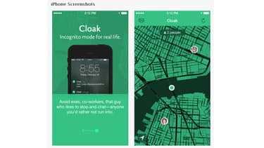 Une carte s'affiche sur le smartphone pour éviter les indésirables.