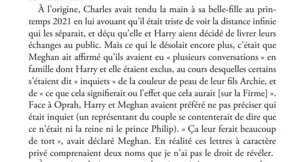 Un extrait du livre d'Omid Scobie, "Fin de règne" (Seuil).