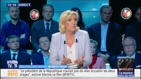 Marine Le Pen estime qu'Emmanuel Macron "ne fait rien pour éradiquer le fondamentalisme islamiste"