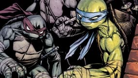 La couverture du tome 5 du comics "Les Tortues Ninja"