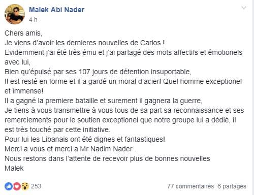 Les Libanais De France Et Du Monde Se Mobilisent Sur Facebook Pour Leur Heros Carlos Ghosn