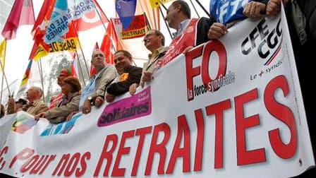 Les syndicats français estiment mardi avoir gagné leur pari de mobiliser plus de deux millions de personnes contre la réforme des retraites, comme ici à Lille, pour obliger le gouvernement à modifier son projet en profondeur. /Photo prise le 7 septembre 2