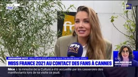 Miss France 2021 au contact de ses fans à Cannes