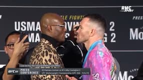 UFC 268 : Face à face très musclé entre Usman et Convington avant leur revanche