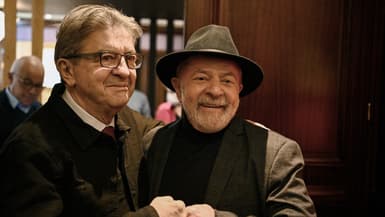 Jean-Luc Mélenchon et Lula, le 17 novembre 2021 à Paris