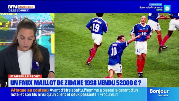 Un faux maillot de Zidane 1998, a-t-il été vendu 52 000 euros aux enchères ?