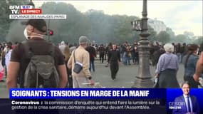 De nombreuses tensions en marge de la manifestation des soignants à Paris