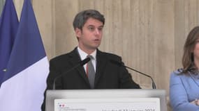 "L'école sera la mère des batailles de mon gouvernement et j'en serai le garant" assure Gabriel Attal