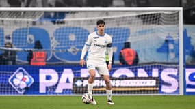 Leonardo Balerdi lors d'OM-Strasbourg, le 19 janvier 2025.