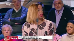  #ChristopheDettinger  "Je trouve que c'est un jugement plutôt clément. J'avais un beau-père violent qui a tapé sur la police, il avait pris 4 ans ferme pour ça ! @joelle_dago #GGRMC 