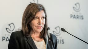 Anne Hidalgo en conférence de presse à la Mairie de Paris, le 29 octobre 2020 
