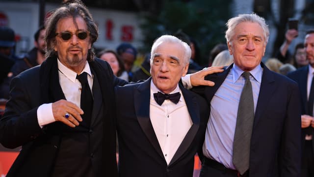 Al Pacino, Martin Scorsese et Robert De Niro à Londres en octobre 2019