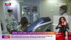Grippe : avant Noël, la moitié du pays en alerte épidémie