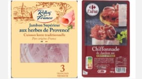 Ces deux jambons commercialisés chez Carrefour et Cora font l'objet d'un rappel de produits.