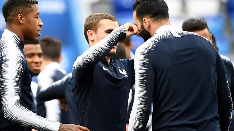 Antoine Griezmann et Adil Rami