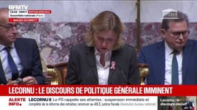 Yaël Braun-Pivet "prend acte du dépôt de deux motions de censure", les discussions auront lieu "ce jeudi à 9h"