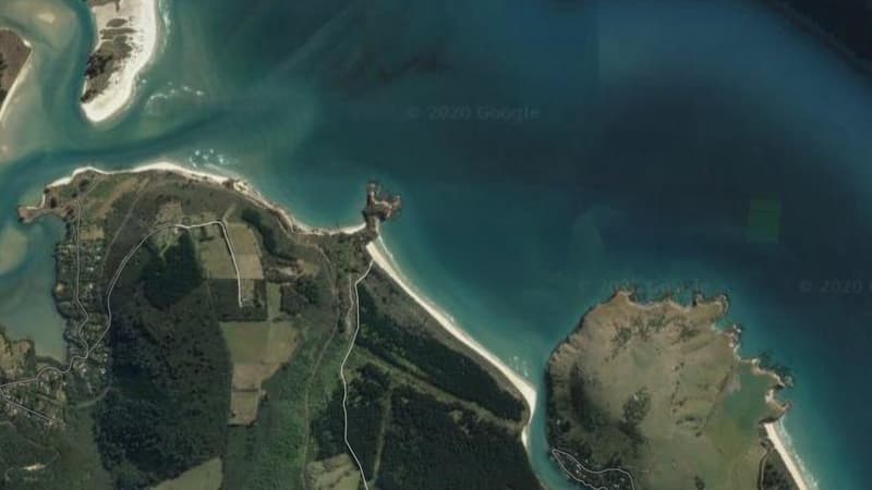 La plage de Doctor's Point en Nouvelle Zélande où le ministre de la Santé s'est promené avec sa famille.