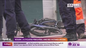 Trois cyclistes percutés à Rouen: une des victimes décède 