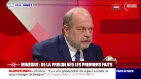 Éric Dupond-Moretti: "Je veux qu'un mineur, s'il commet un fait grave, puisse être placé en détention immédiate"