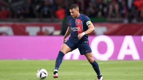 Kylian Mbappé avec le PSG en mai 2023.