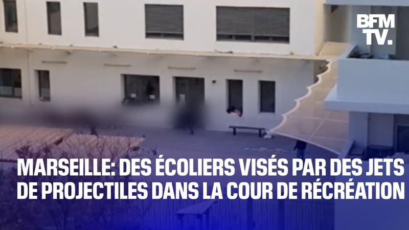 Pot de fleurs, excréments, sabre... des élèves d'une école de Marseille visés par des jets de projectiles dans la cour de récréation