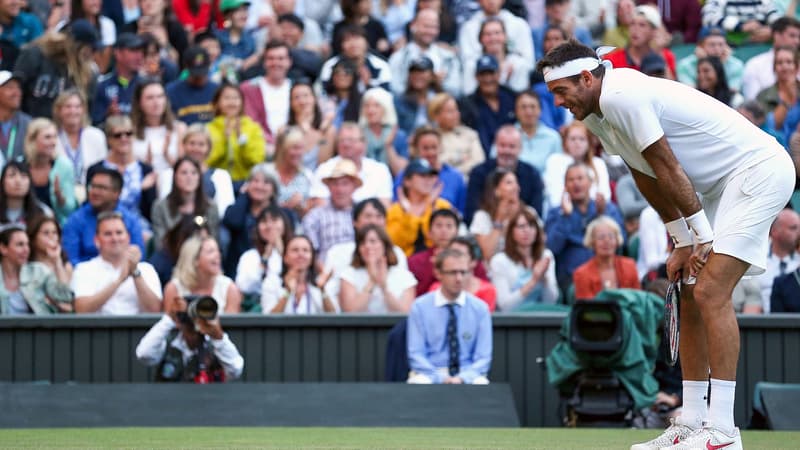 Juan Martin Del Potro à Wimbledon en 2018.