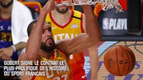 Gobert signe le contrat le plus lucratif de l'histoire du sport français