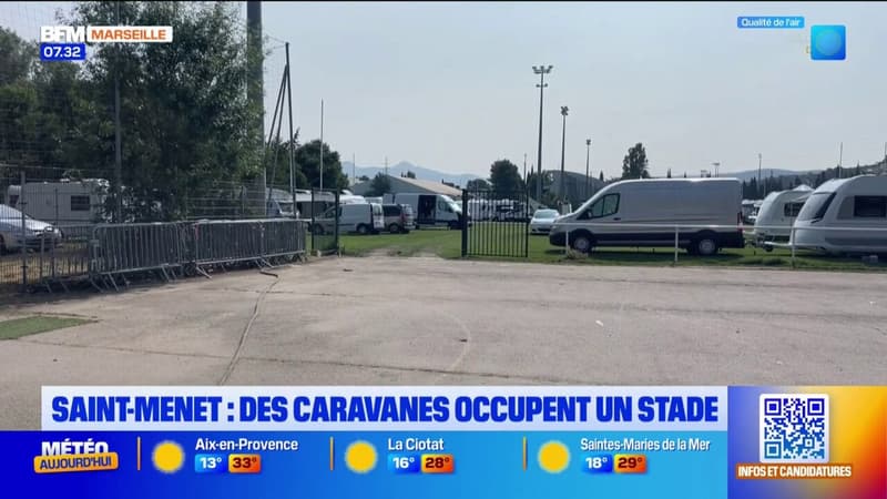 Saint-Menet: des caravanes occupent un stade