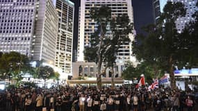 Des manifestants le 30 août dernier à Hong Kong.