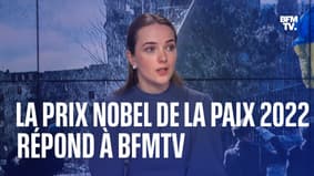 L'interview d'Oleksandra Matviichuk, prix Nobel de la paix 2022, sur BFMTV en intégralité