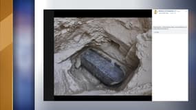 Le sarcophage a été retrouvé enfoui à cinq mètres sous terre. 