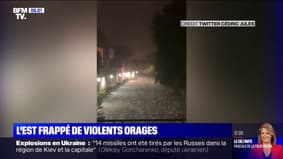Orages: de la grêle et plus de 800 impacts de foudre en à peine deux heures dans l'Est de la France