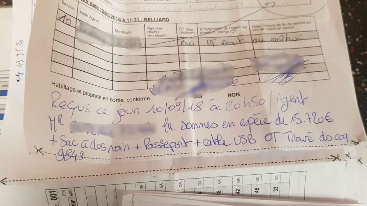 Le reçu Le reçu
