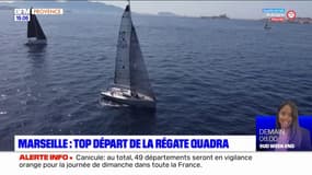 Marseille: les participants de la Régate Quadra ont pris la mer ce samedi