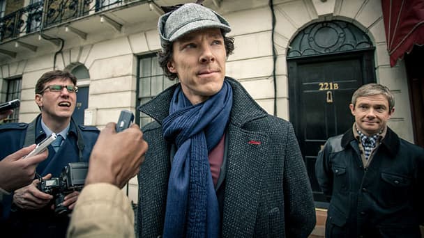 L'une des plus récentes incarnations du détective: Benedict Cumberbatch dans la brillante série télé "Sherlock".