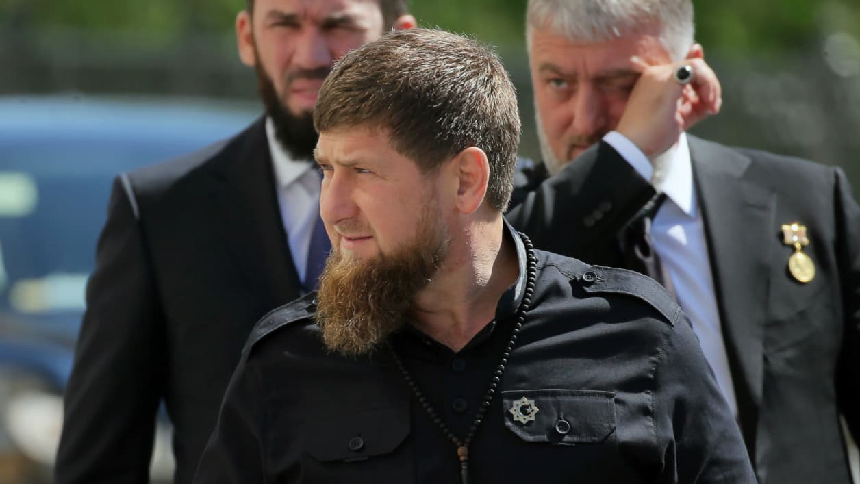 Ramzan Kadyrov, le 7 mai 2018 à Moscou (Russie)