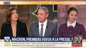 Premiers vœux d'Emmanuel Macron à la presse