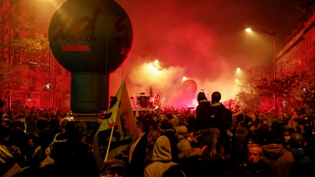 Le cortège parisien ce jeudi 5 décembre