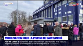 Mobilisation pour la réouverture de la piscine de Saint-André-lez-Lille