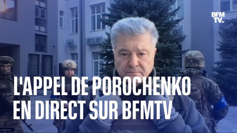 L'interview intégrale de Petro Porochenko, ex-président de l'Ukraine actuellement à Kiev, sur BFMTV