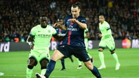 Zlatan Ibrahimovic lors de PSG-Manchester City, le 6 avril 2016 en Ligue des champions