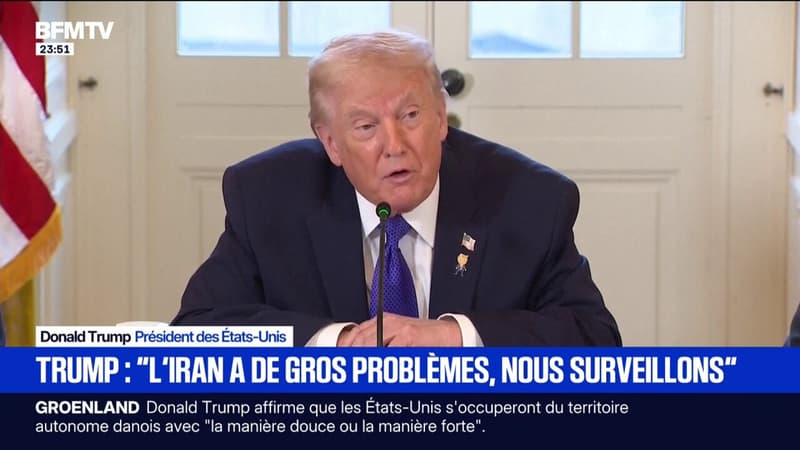 Manifestations en Iran: Donald Trump a déclaré que le pays "a de gros problèmes" et que les États-Unis "suivaient la situation de très près"