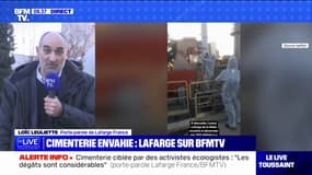 Cimenterie ciblée par des militants écologistes: "Les dégâts sont considérables", selon un porte-parole de Lafarge