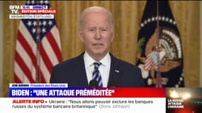 Guerre en Ukraine: "La Russie va en payer les conséquences", assure Joe Biden 