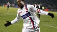 C'est tout sourire que l'attaquant lyonnais a célébré la victoire de Lyon contre la Fiorentina